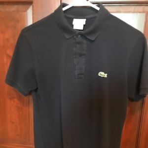 Navy slim fit Lacoste polo sz s